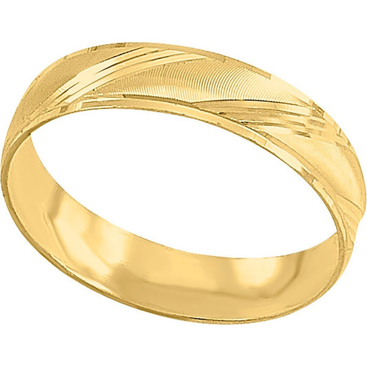 Par Argollas Diamantada Diagonales Oro 10 K + Obsequio