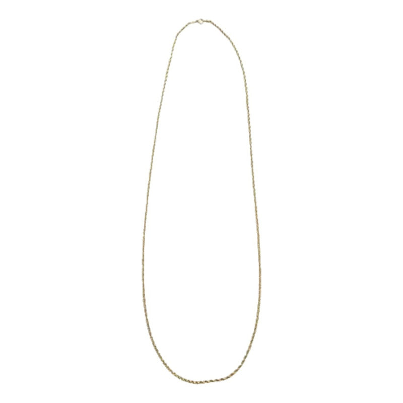 Set Torzal Cadena 65 Cm + Pulsera 18 Cm X 2 Mm Oro 14 K.