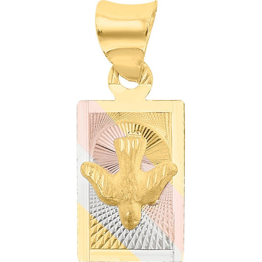 Medalla Espiritu Santo Oro Florentino 10 K + Obsequio