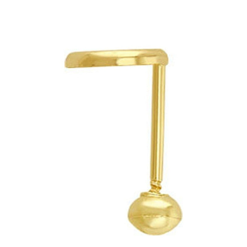 Broquel Mini Aro Liso En Oro De 10 K + Obsequio + Envío