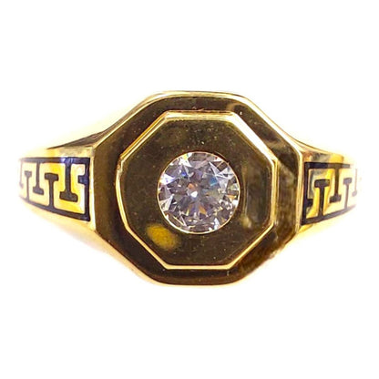 Anillo Estilo Versace Joyería M De León Oro 14k + Regalo