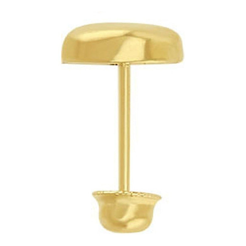 Broquel Tachuela Lisa En Oro De 10 K + Obsequio + Envío