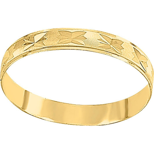 Par Argollas Matrimoniales Diamantado Oro 10 K + Obsequio