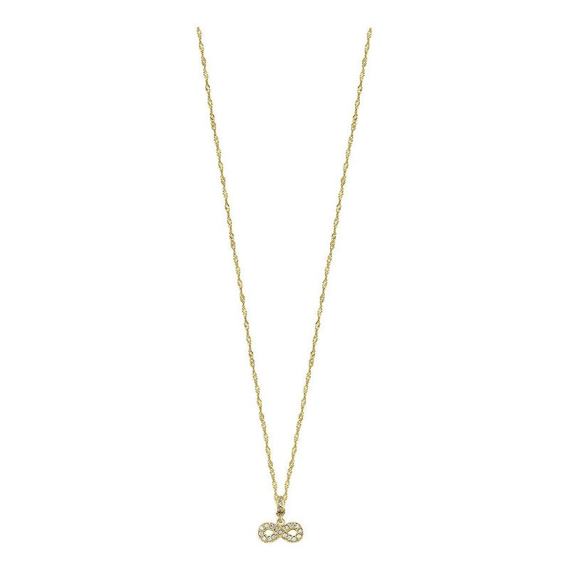 Gargantilla Mini Infinito Zirconia En Oro De 10 K + Obsequio
