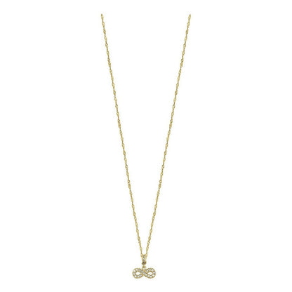 Gargantilla Mini Infinito Zirconia En Oro De 10 K + Obsequio