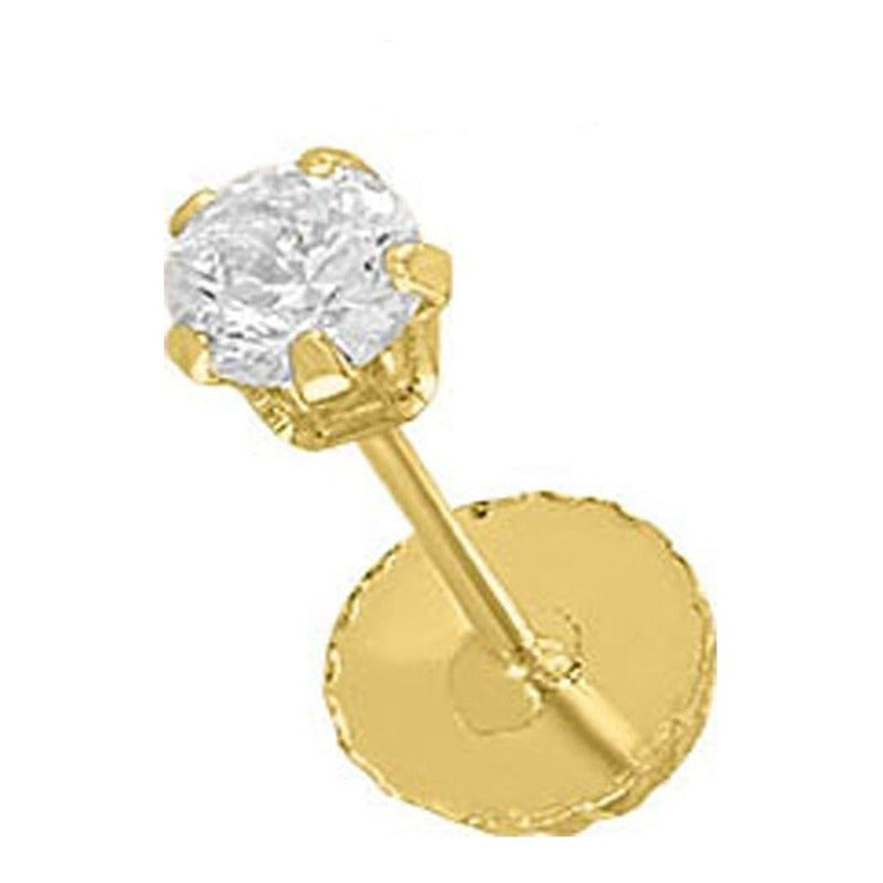 Broquel Mini Doble Vista En Oro De 10 K + Obsequio + Envio