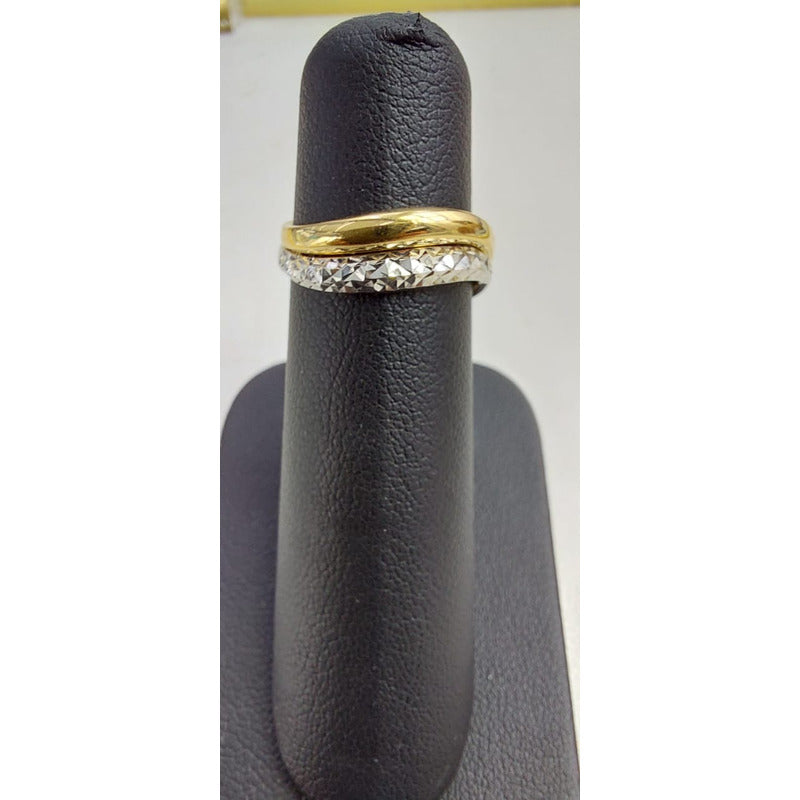 Anillo Diamantado Joyería M De León Oro 14k + Regalo