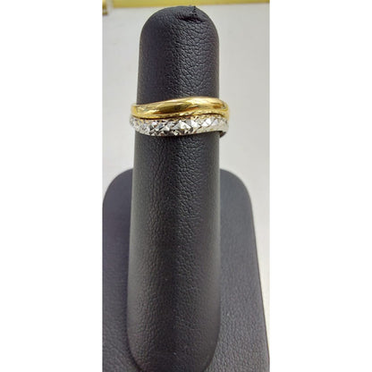 Anillo Diamantado Joyería M De León Oro 14k + Regalo