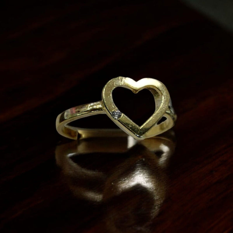 Anillo Corazón Fancy Joyería M De León Oro 10k + Regalo