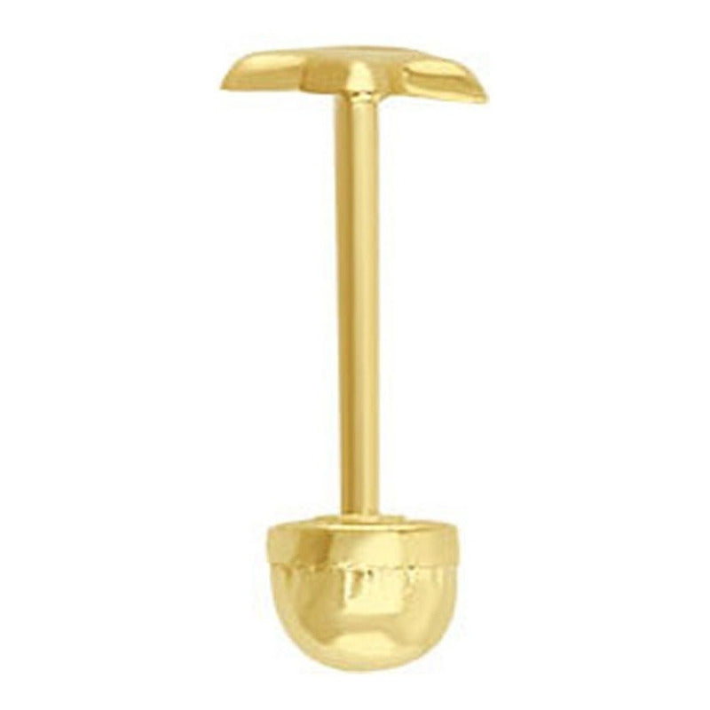 Broquel Mini Estrella Lisa En Oro De 10 K + Obsequio + Envío