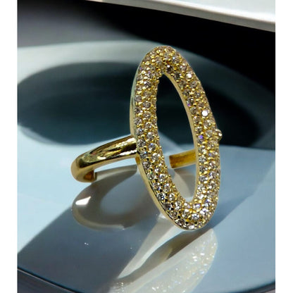 Anillo Fancy Zirconias Joyería M De León Oro 10k + Regalo