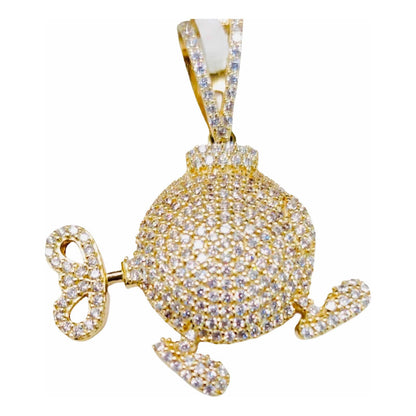 Kit Cadena + Dije Bombita Mario Bros Oro 10 K. + Obsequio