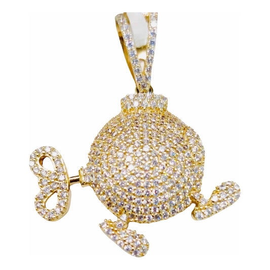 Kit Cadena + Dije Bombita Mario Bros Oro 10 K. + Obsequio