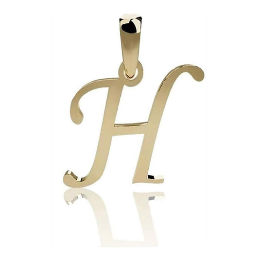 Dije Inicial Letra H Oro 14 K + Obsequio + Envio