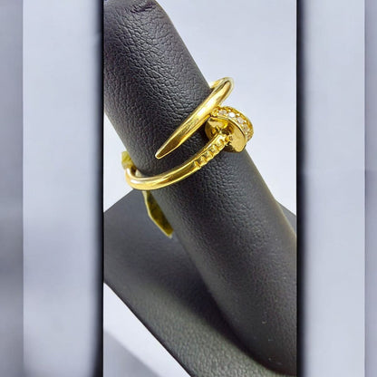 Anillo Clavo Joyería M De León Oro 10k + Regalo