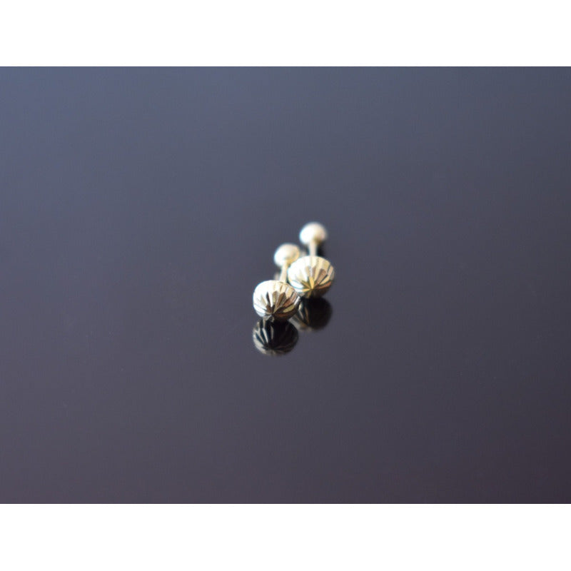 Broqueles Hongo Recto Para Bebé 4 Mm Oro De 10 K + Obsequio