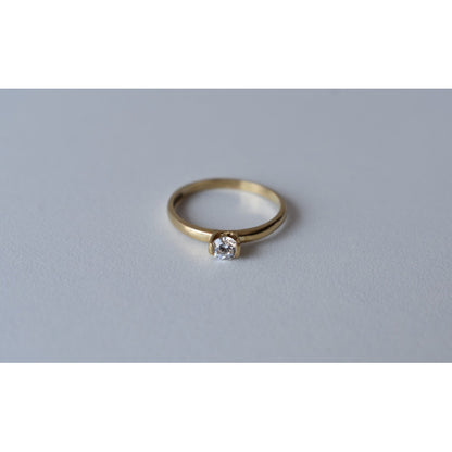 Anillo Compromiso Clásico Oro 10 K + Obsequio + Envío