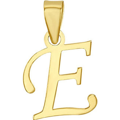 Dije Inicial E Lisa En Oro De 10 K + Obsequio + Envío