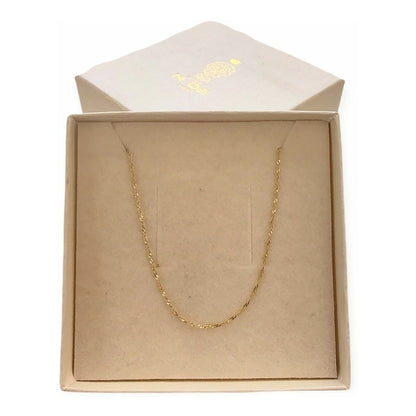 Cadena Singapur Oro 10 K + Obsequio