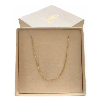 Cadena Singapur Oro 14k + Obsequio