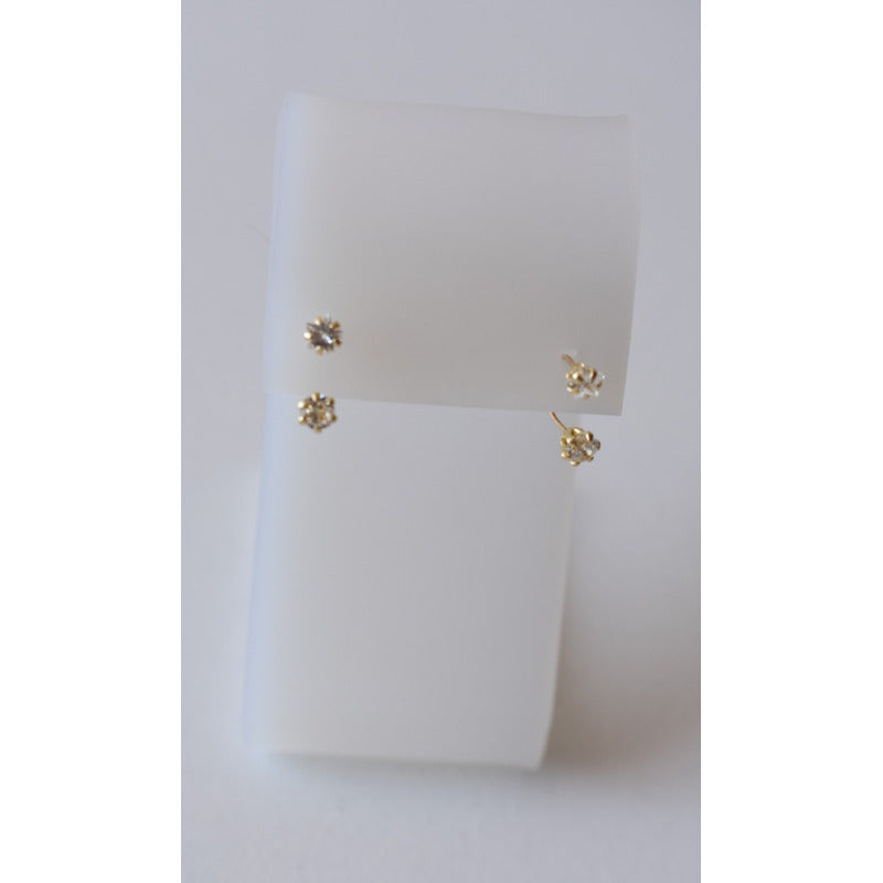 Kit Broqueles (telefono) 2 Pares Oro De 10 K + Obsequio