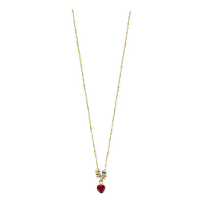 Dije De Oro Joyeria M De Leon Collar Con Zirconia Y Diseño De Collar Con 45cm De Diámetro - 45cm De Largo X 45cm De Alto - Dorado Pulido