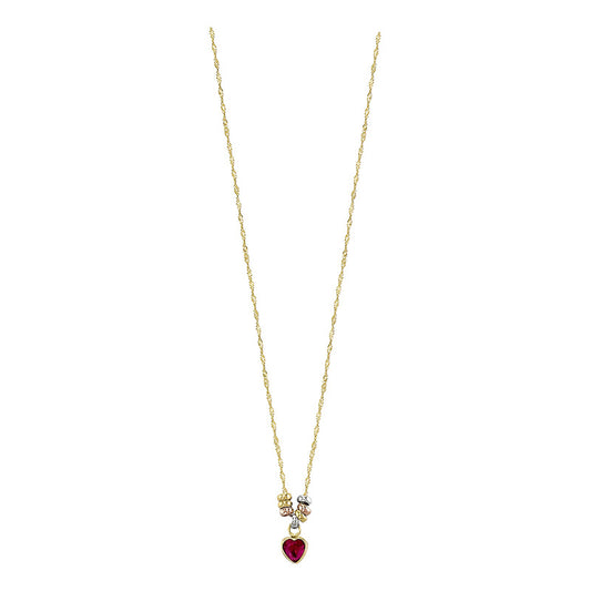 Dije De Oro Joyeria M De Leon Collar Con Zirconia Y Diseño De Collar Con 45cm De Diámetro - 45cm De Largo X 45cm De Alto - Dorado Pulido