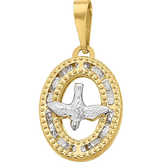 Collar Primera Comunion Espiritu Santo Oro 10k + Obsequio