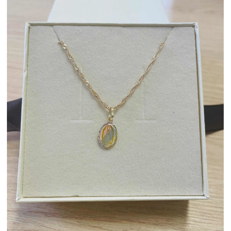 Medalla Virgen Guadalupe Oro Florentino 10 K + Obsequio