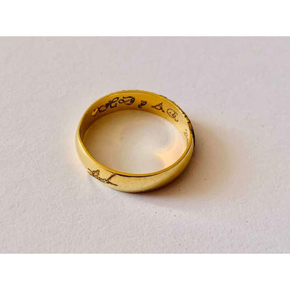 Argollas Matrimoniales Huella Dactilar Y Firma Oro 14 K