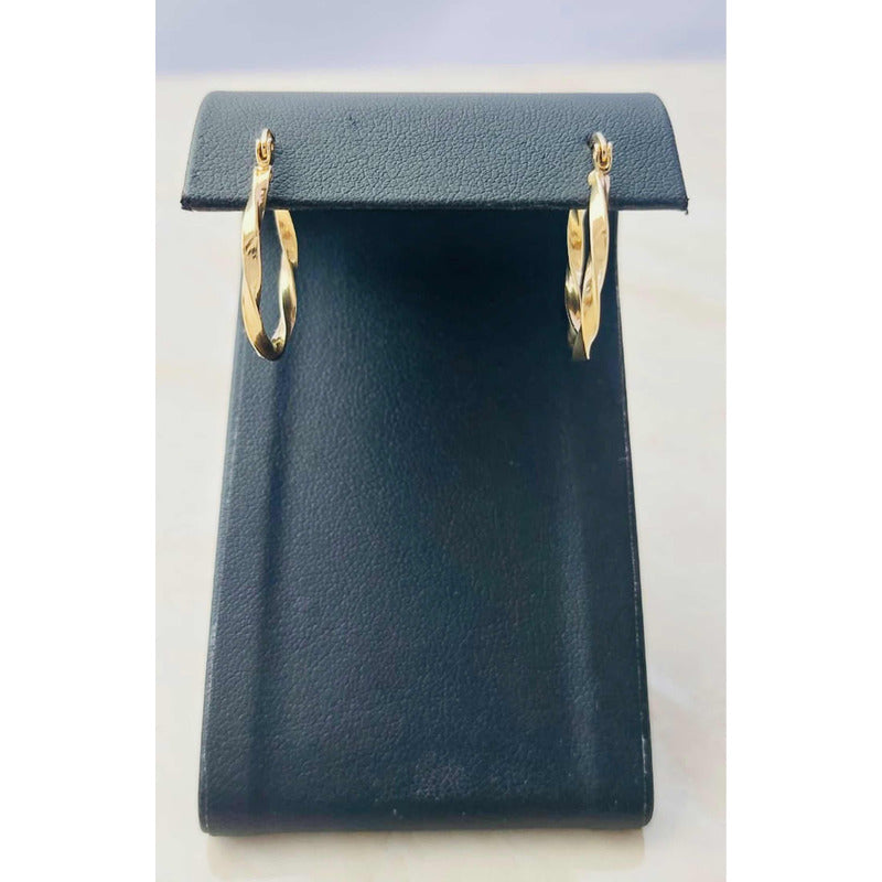 Arracadas Caramelo 2.4 Cm Oro 10 K + Obsequio