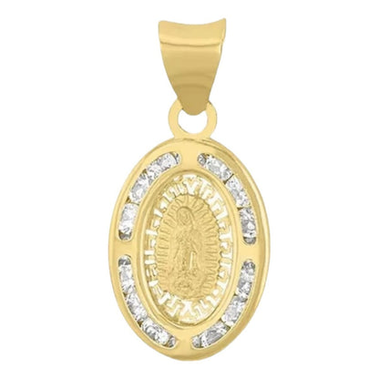 Juego De Collar Virgen Guadalupe Aretes 10k + Obsequio