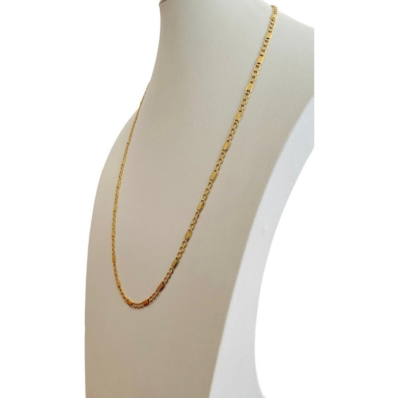 Cadena Espejo En Oro 10 K 55 Cm Por 5 Mm + Obsequio