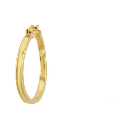 Arracada Redonda En Oro De 10 K + Obsequio + Envio