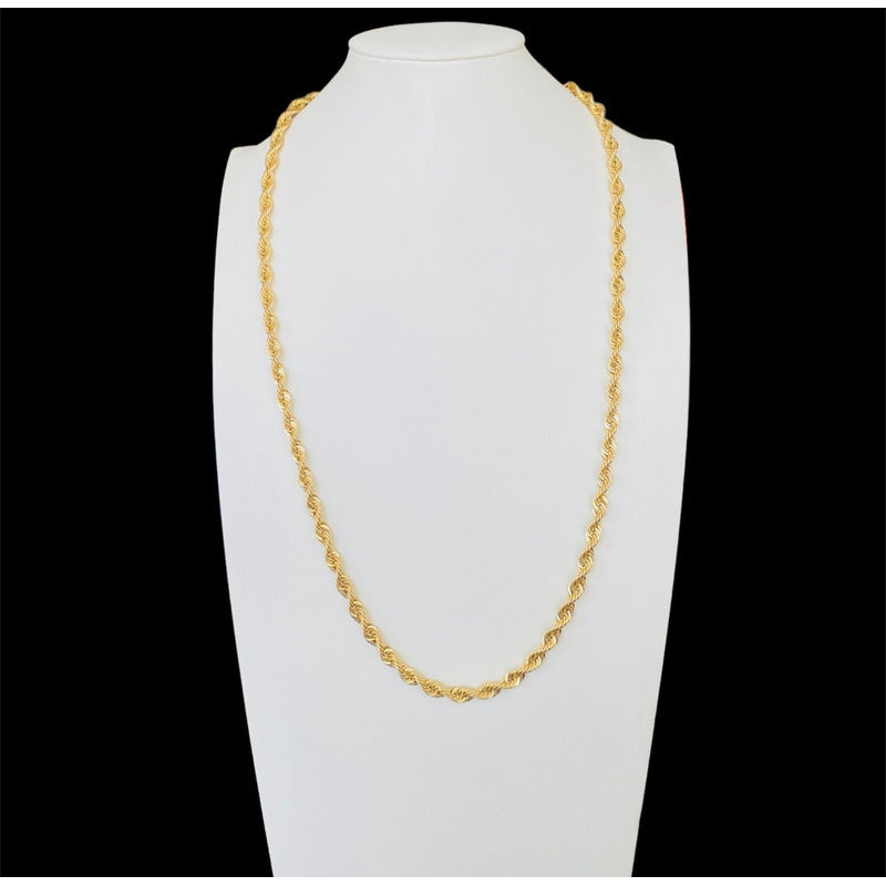 Cadena Torsal 50 Cm X 6 Mm Oro 14 K  + Obsequio