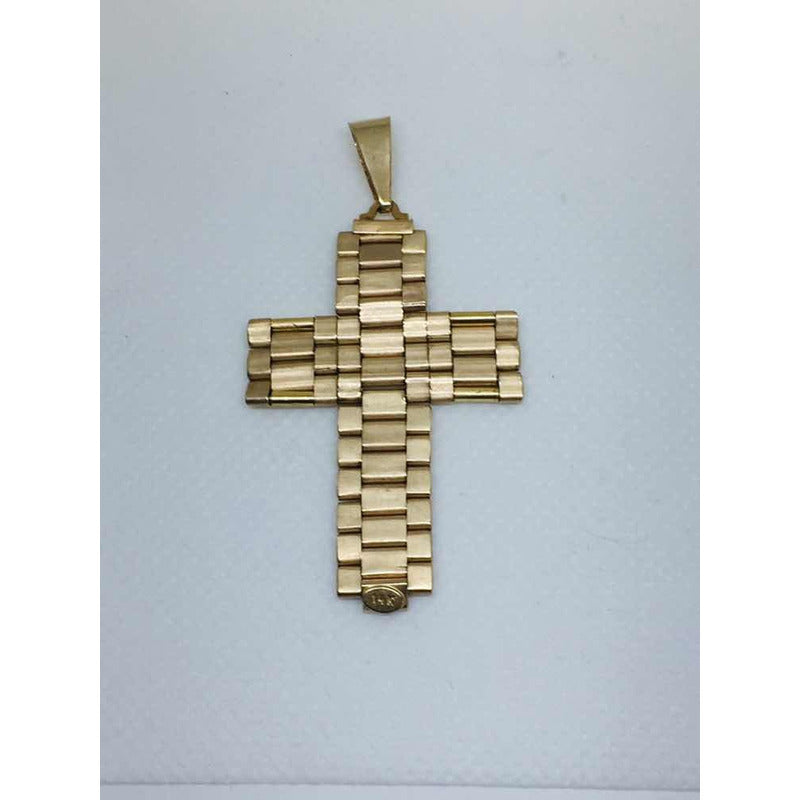 Cruz Tejido Rolex Oro Macizo 14 Kilates