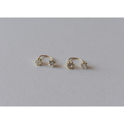 Kit Broqueles (telefono) 3 Pares Oro De 10 K + Obsequio