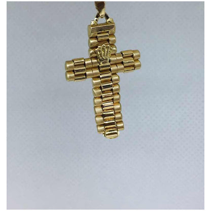 Cruz Tejido Rolex Oro Macizo 14 Kilates
