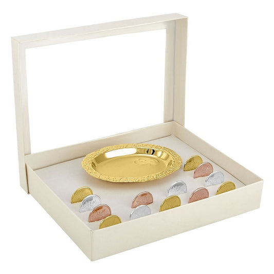 Arras Matrimoniales En Oro De 3 Colores Laminado + Envio