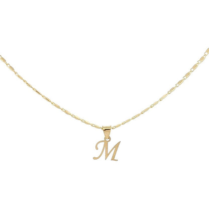 Dije Inicial M Lisa En Oro De 10 K + Obsequio