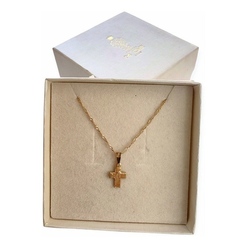 Kit Cadena Con Cruz Espíritu Santo Oro 10 K + Obsequio