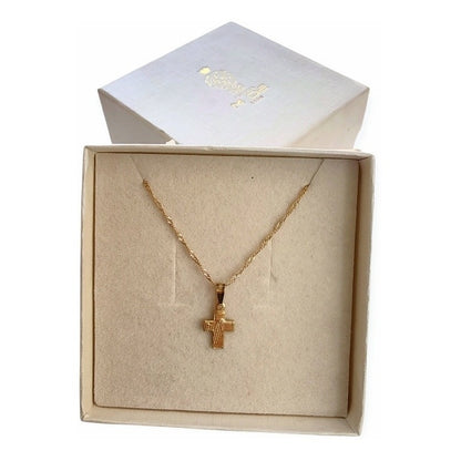 Kit Cadena Con Cruz Espíritu Santo Oro 10 K + Obsequio