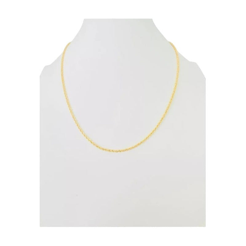 Set Torzal Cadena 45 Cm + Pulsera 18 Cm X 2 Mm Oro 10 K.