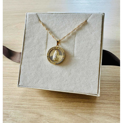 Kit Cadena Con Medalla Escapulario Oro 10 K + Obsequio