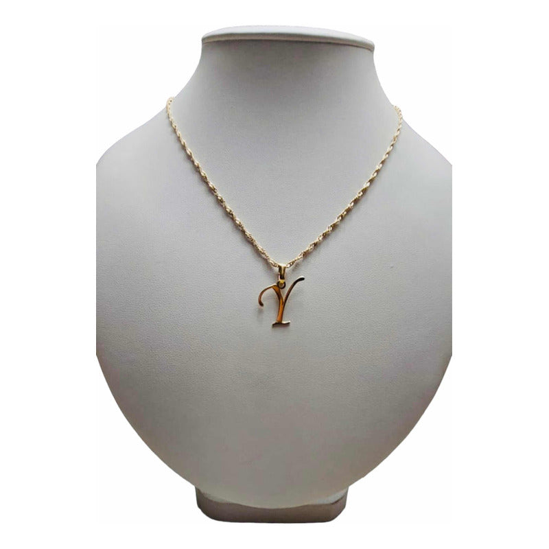 Dije Inicial Letra Y Oro 14 K + Obsequio + Envio