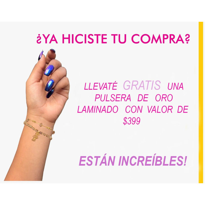 Anillo Con Zafiro Sintetico Oro 10 K + Obsequio