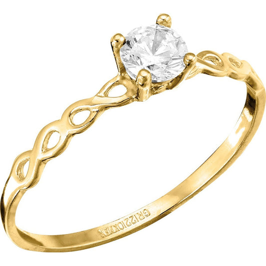 Anillo Compromiso Infinitos Mini Oro 10 K + Obsequio