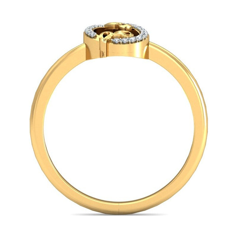 Anillo Lluvia Dorada Joyería M De León Oro 10k + Regalo