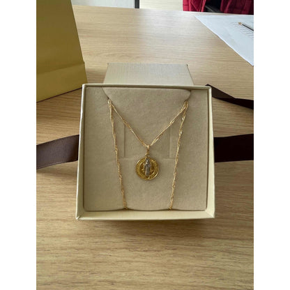 Kit Cadena Con Medalla San Benito Oro 10 K + Obsequio