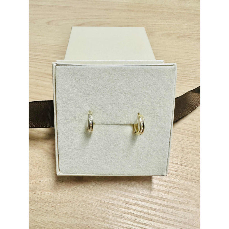 Huggies Circonias Oro 10 K + Obsequio + Envío